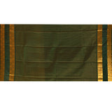 Royal Maroon With Gold Zari Woven Pallu And Forest Green Border Kanjivaram Silk Saree