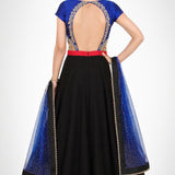 Sapphire Noir Colorblock Anarkali Set