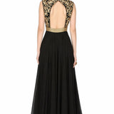 Noir Gold Sweetheart Indo Western Gown