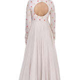 Vory Blush Floral Embroidered Anarkali Set