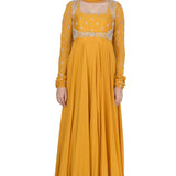 Marigold Zardozi Anarkali Set