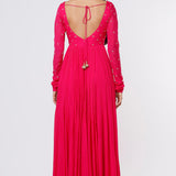 Fuchsia Starlight Anarkali Set