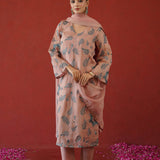 Blush Leaf Trail Embroidered Kurti