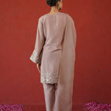Mauve Rose Cuff Kurti