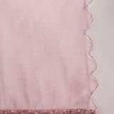 Blush Pink Cotton Kurti With Sequin Diamond Work