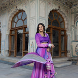 Deep Teal Velvet & Sequined Lehenga Set