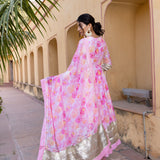 Rosewash Ivory Anarkali Set