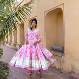 Rosewash Ivory Anarkali Set