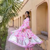 Rosewash Ivory Anarkali Set