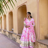 Rosewash Ivory Anarkali Set