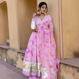 Rosewash Ivory Anarkali Set