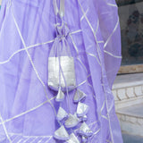 Lavender Chevron Sequined Lehenga Set