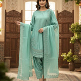 Sage Mint Embroidered Salwar Set
