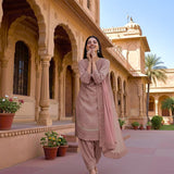 Blush Mauve Embroidered Salwar Set