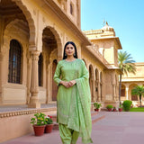 Pistachio Green Embroidered Salwar Set