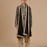 Noir Zari Kurta Set With Sequin Dupatta