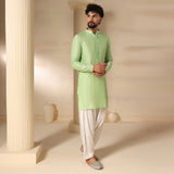 Pistachio Green Plain Kurta