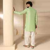 Pistachio Green Plain Kurta