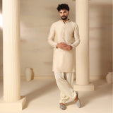 Ivory Tone-On-Tone Kurta Set
