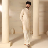 Ivory Tone-On-Tone Kurta Set