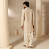 Ivory Tone-On-Tone Kurta Set