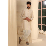Ivory Tone-On-Tone Kurta Set