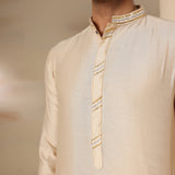 Ivory Tone-On-Tone Kurta Set