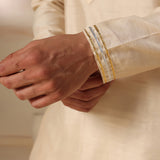 Ivory Tone-On-Tone Kurta Set