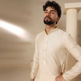 Ivory Tone-On-Tone Kurta Set