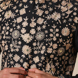 Noir Maroon Floral Zari Nehru Jacket Set