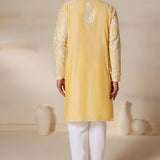 Sunshine Yellow Paisley Aari Kurta