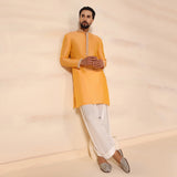 Amber Pearl Placket Kurta