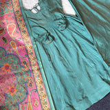 Sage Green Paisley Anarkali Set