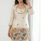 Ivory Floral Embroidered Salwar Set