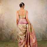 Sage Zari Meenakari Banarasi Saree
