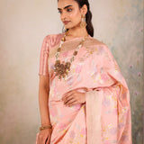 Rosewater Bloom Banarasi Saree