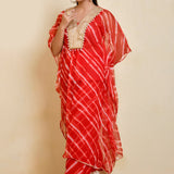 Red Georgette Ready To Wear Kurta Set