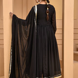 Black Georgette Kurta Set
