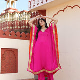 Hot Pink Kaftan Set