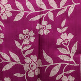 Burnt Pink Pure Silk Saree With Printed Design