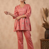 Rose Pink Santoon Co-Ord Set