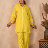 Lemon Yellow Santoon Co-Ord Set