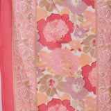 Light Pink Cotton Floral Printed Kurta Set