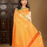 Pastel Yellow Kanjivaram Silk Saree