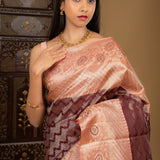 Dark Maroon Kanjivaram Silk Saree