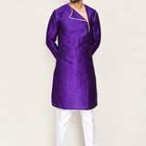 Royal Purple Art Silk Kurta Set