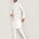 Paper White Cotton Thread Work