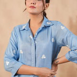 Carolina Blue Santoon Co-Ord Set