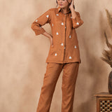 Mars Brown Santoon Co-Ord Set