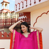 Hot Pink Kaftan Set